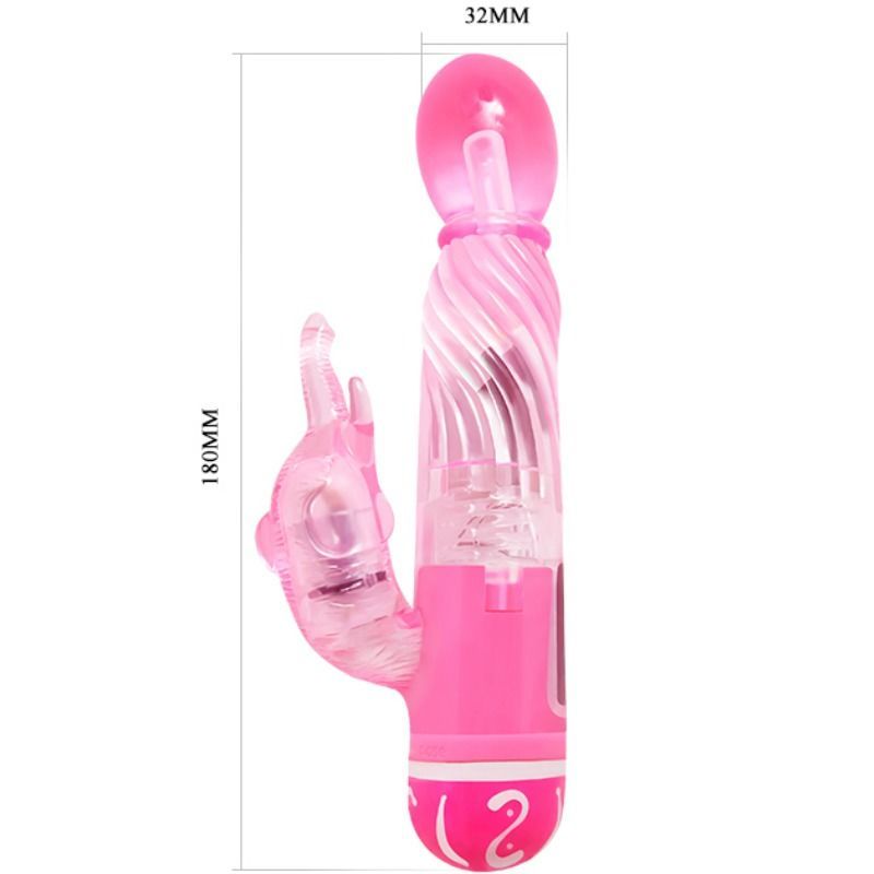 BAILE - MULTIVELOCIDAD VIBRADOR WITH ESTIMULATOR LILA