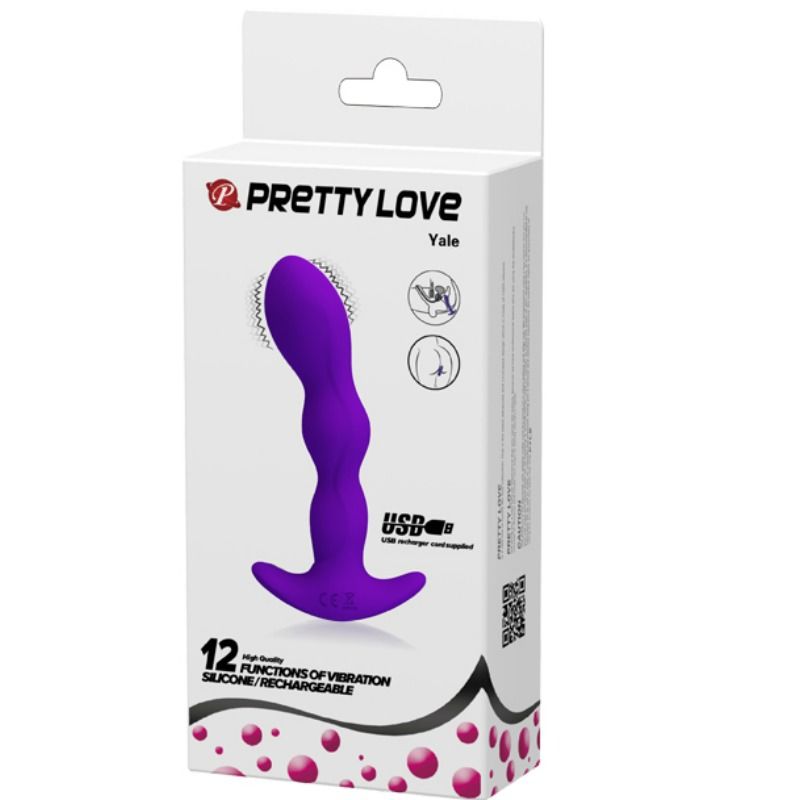 MOOIE LIEFDE - ANALE MASAJEADOR 12 MODOS VIBRACIÓN LILA