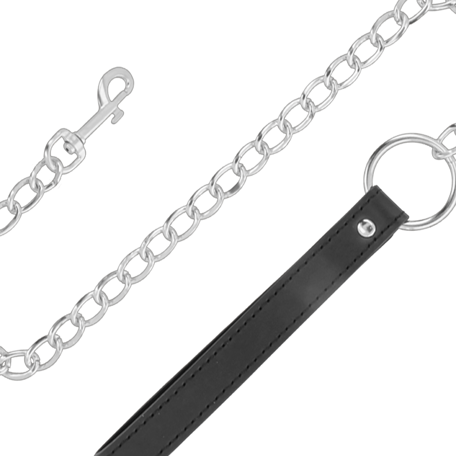 Darkness – Collier de posture confortable avec chaîne en cuir