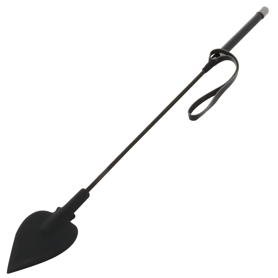 Darkness – Fouet en silicone noir 60cm