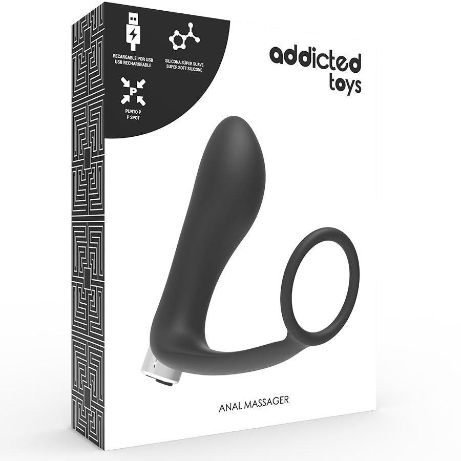 ADDICTED TOYS - RECHARGEABLE PROSTÁTICO VIBRADOR MODEL 1 - NEGRO