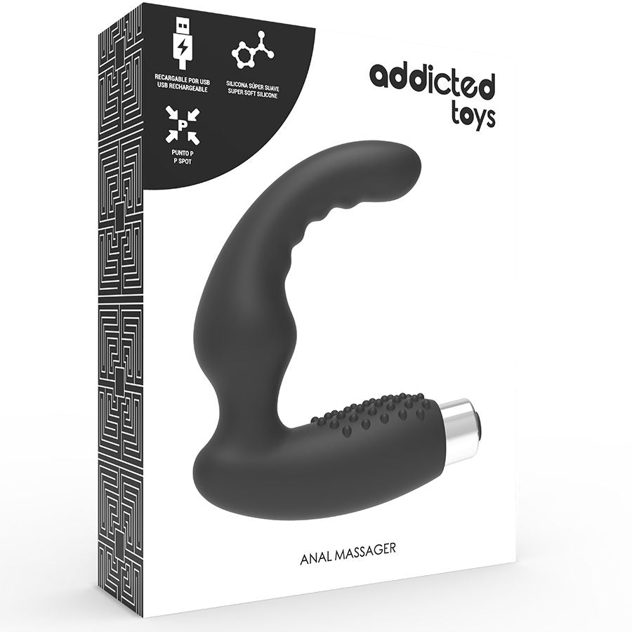ADDICTED TOYS - RECHARGEABLE PROSTÁTICO VIBRADOR MODEL 2 - NEGRO