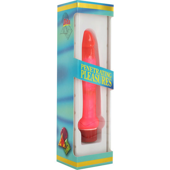 ZEVEN CREATIES - JELLY VIBRADOR ANAAL DELGADO ROSA