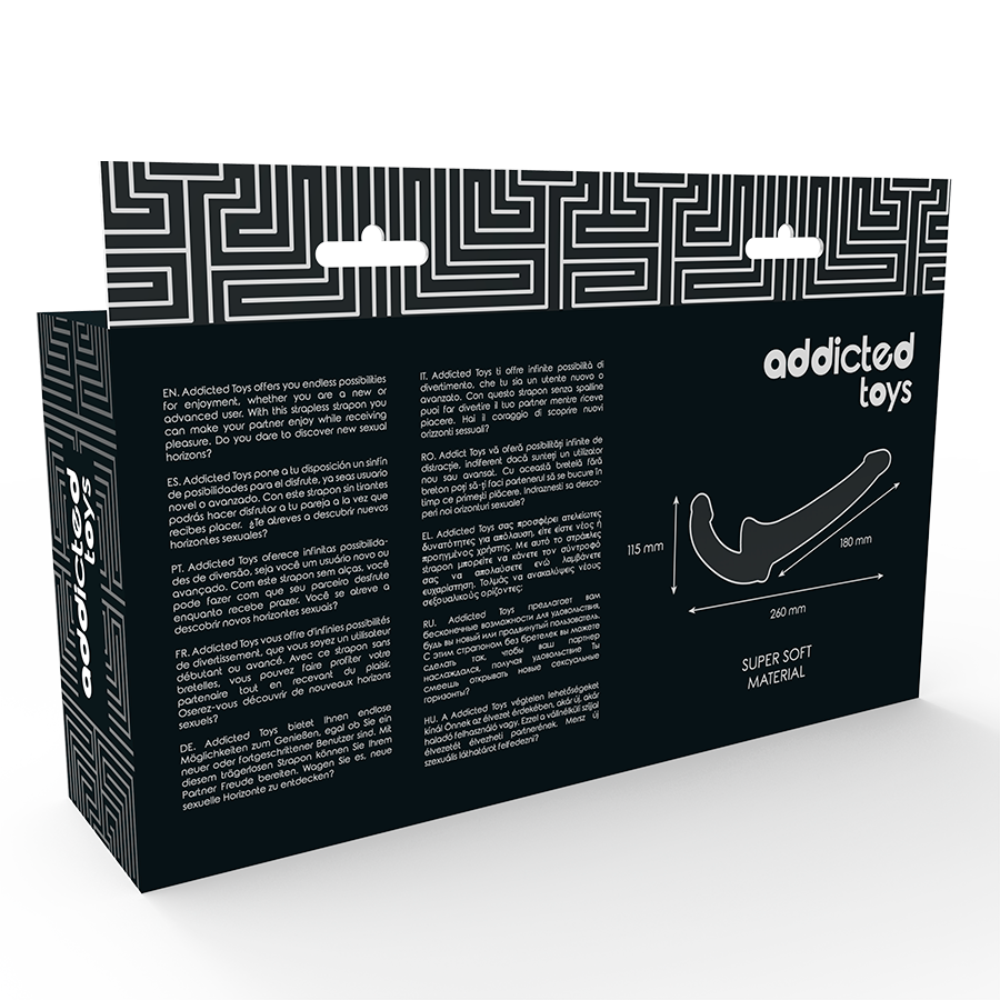 Addicted Toys – Gode avec arn S sans support naturel