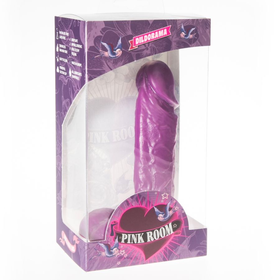PINK ROOM - AMADEO DILDO REALISTIC LILA 15.5 CM