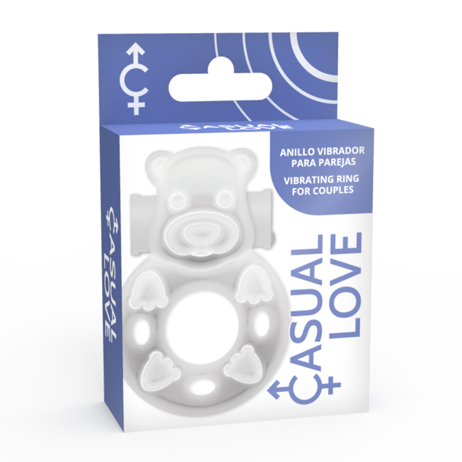Casual Love – 26 anneau de vibrateur transparent bunny