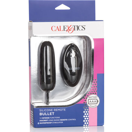 CALEXOTICS - HUEVO VIBRADOR DE SILICONE WITH MANDO BLACK
