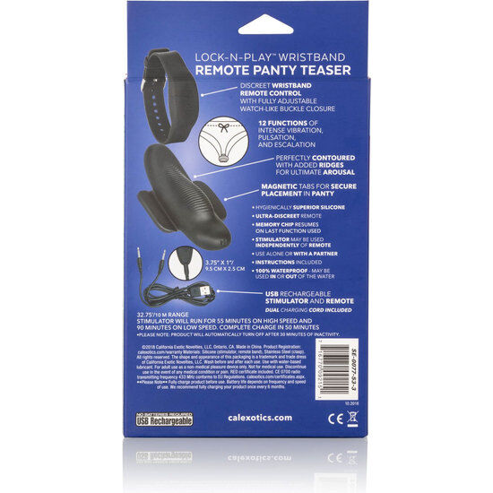 CALEXOTICS - PANTY TEASER BALA WITH CONTROL PULSERA