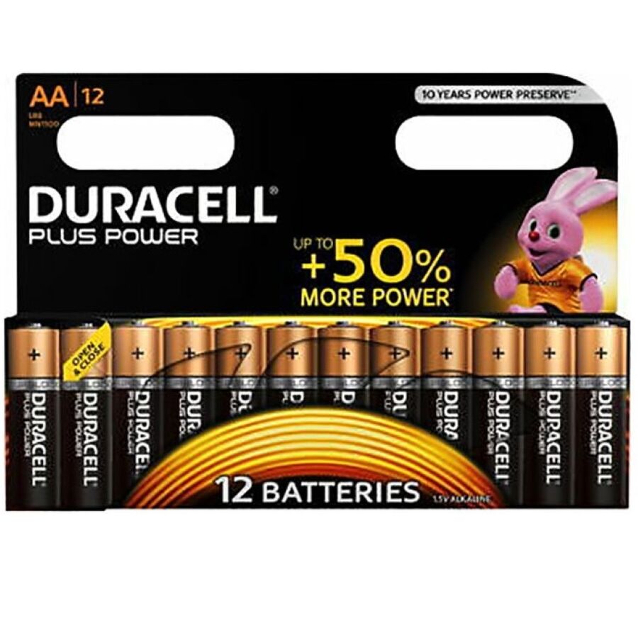 Duracell – Pile plus power AA lr6 12unités