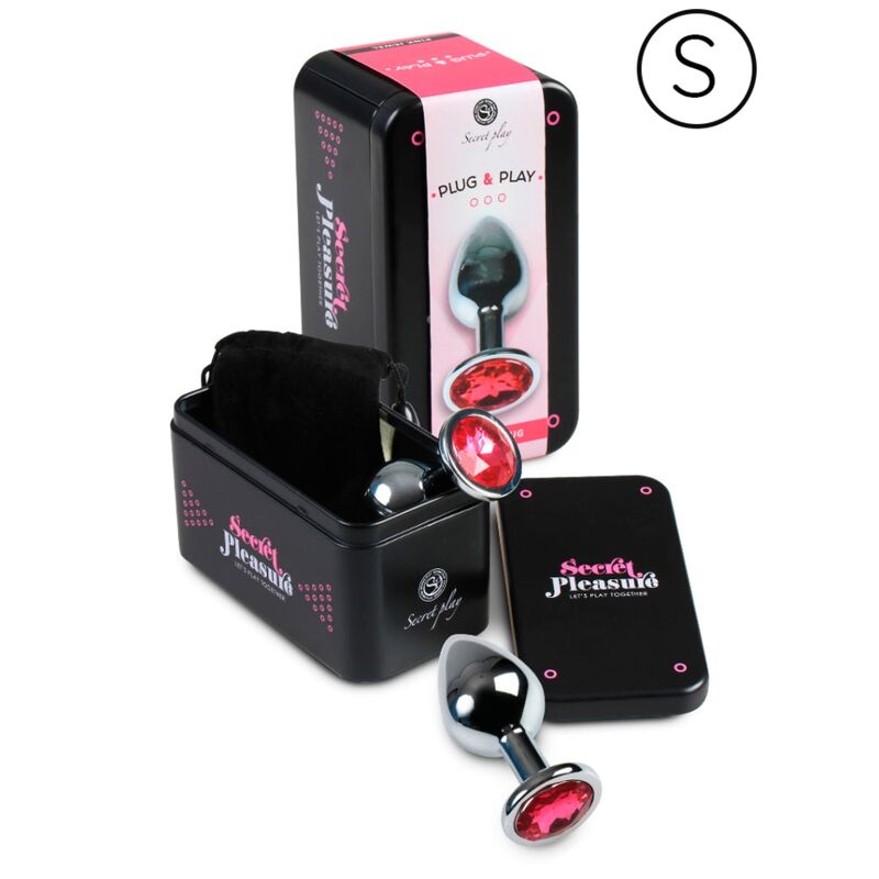 SECRETPLAY - FUCSIA ALUMINUM ANAL PLUG 7 CM