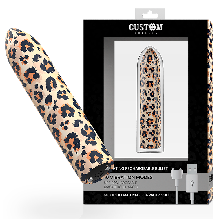Custom Bullets – Rechargeable leopard 10 intensities