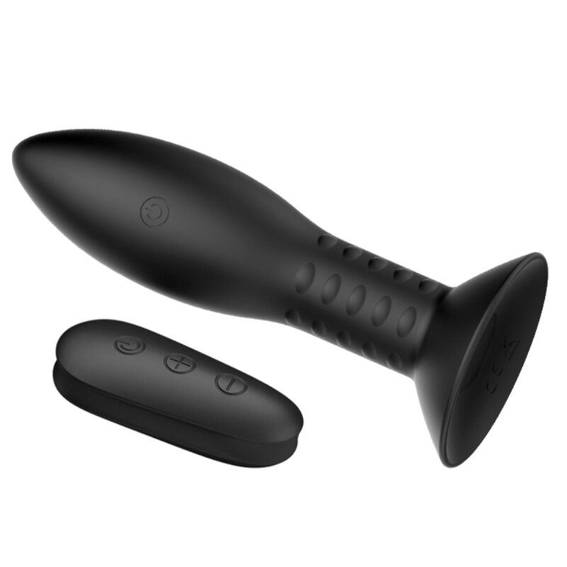MR PLAY - STEKKER MET BOLAS ROTADORAS NEGRO CONTROLE AFSTANDSBEDIENING