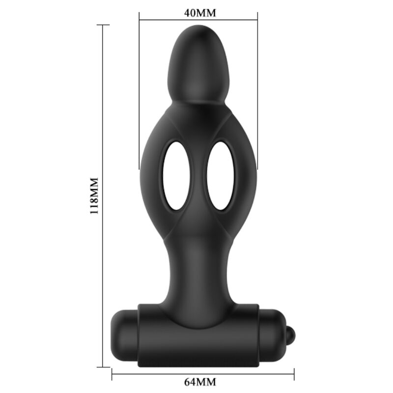 MR PLAY - SILICONEN ANAALPLUG MET VIBRATIE
