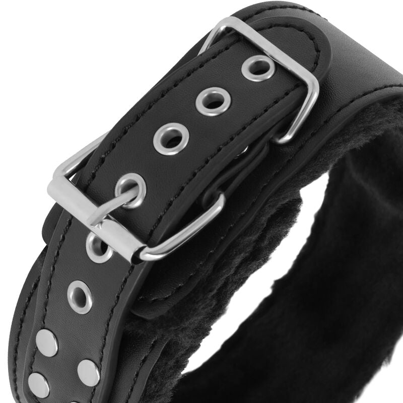 DARKNESS - COLLAR FORRADO WITH TITANIUM CADENA