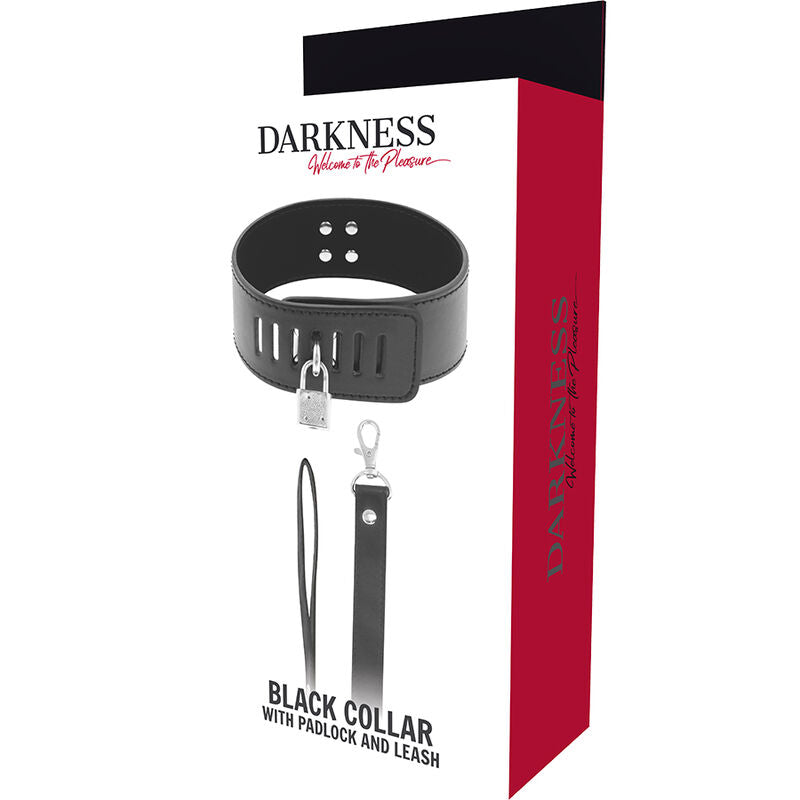 DARKNESS - COLLAR BDSM WITH CANDADO NEGRO