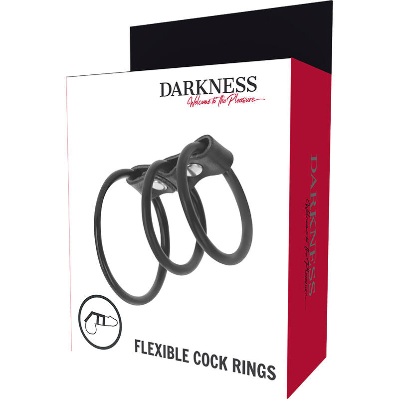 DARKNESS - SET OF 3 FLEXIBLE PENE ANILLAS