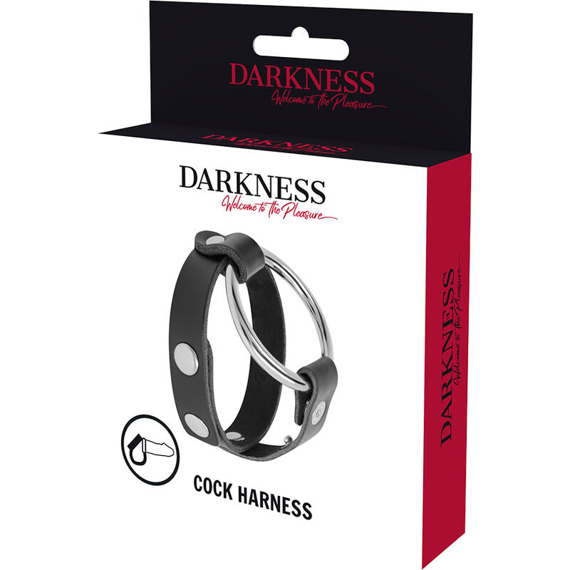 DARKNESS - ANILLO PARA PENE Y TESTICULOS BDSM