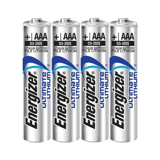 ENERGIZER - ULTIMATE LITHIUM BATTERY LITIO AAA L92 LR03 1.5V BLISTER*4