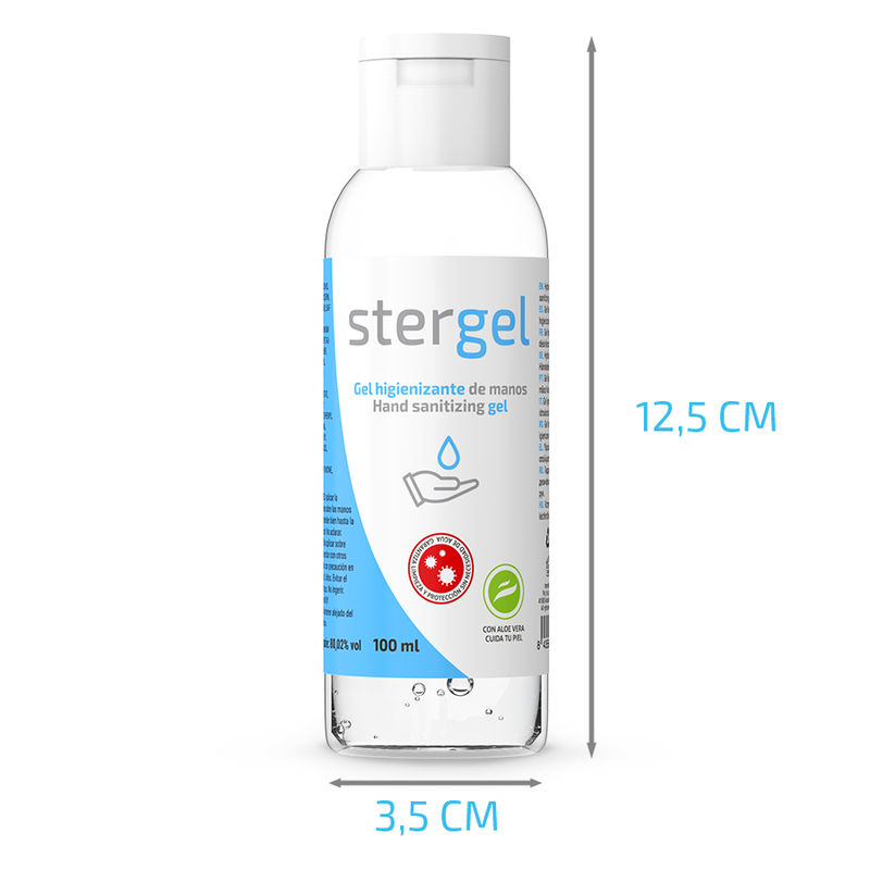 Stergel – Hydroalcoholic hand sanitizing gel aloe vera 100ml
