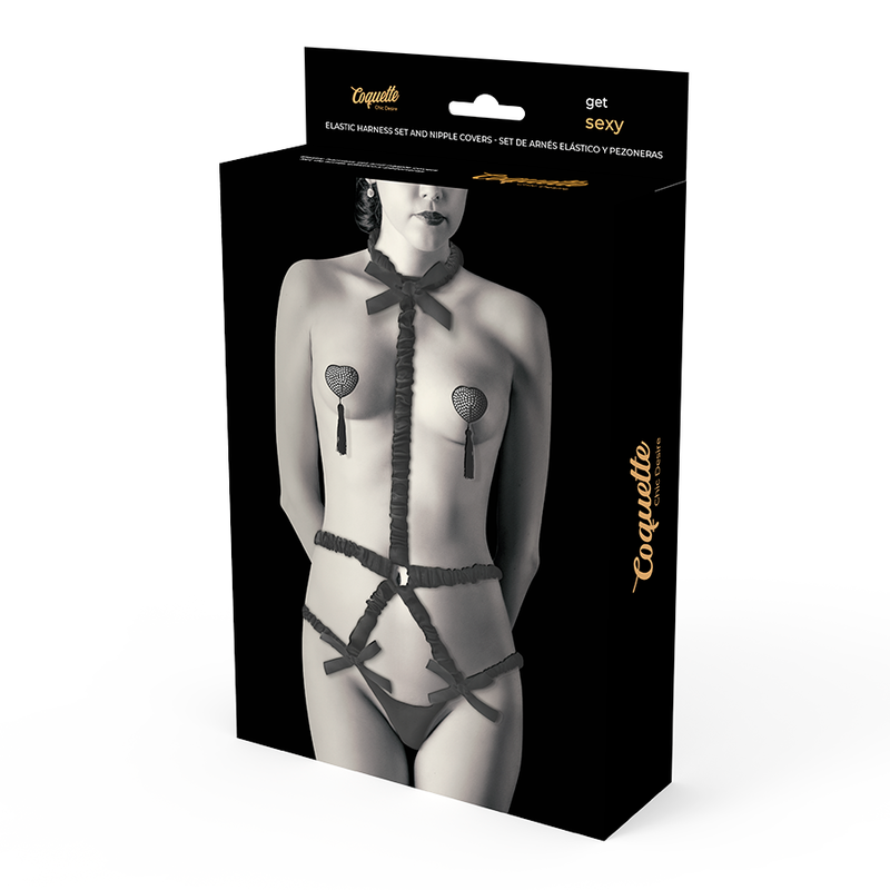 COQUETTE CHIC DESIRE - LINGERIE SET WITH PEZONERAS DELUXE