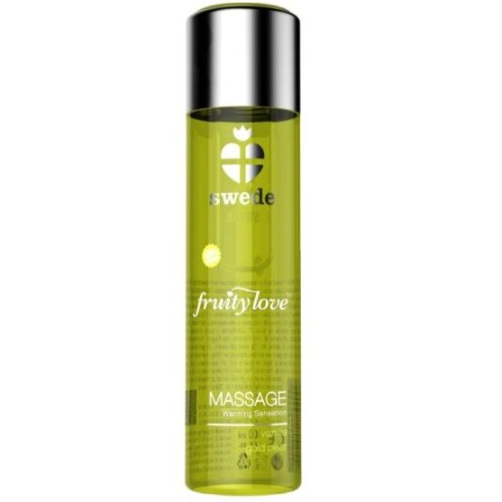 Swede – Fruity love effet réchauffant huile de massage vanille et poire d'or 60 ml.