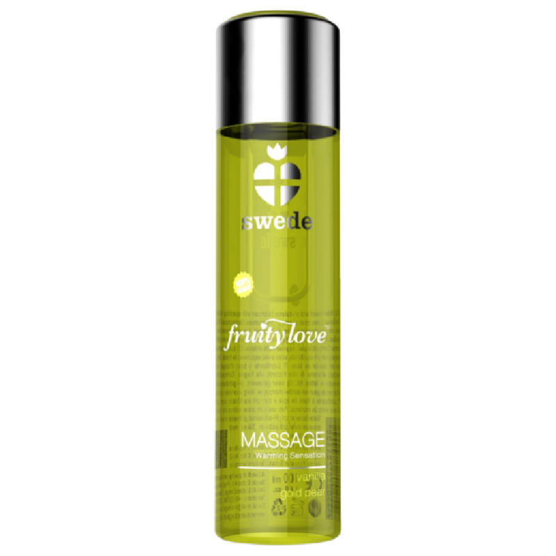 Swede – Fruity love effet réchauffant huile de massage vanille et poire d'or 120 ml