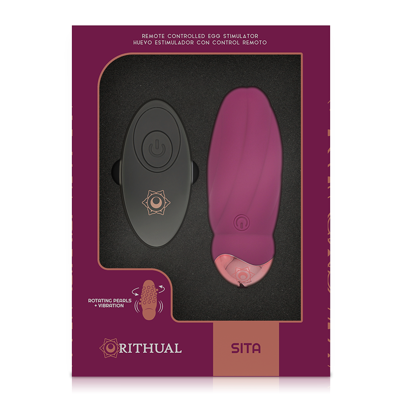 RITHUAL - SITA HUEVO CONTROL REMOTO ROTACIÓN DE BEADS + VIBRACIÓN