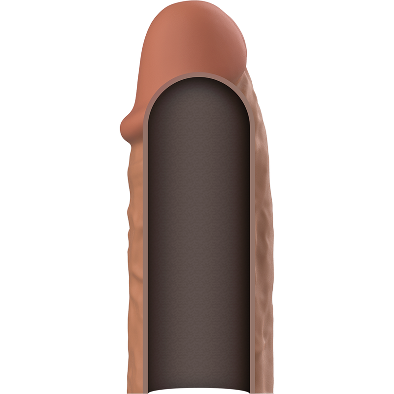 VIRILXL - LIQUID SILICONE PENE EXTENSION V3 BROWN