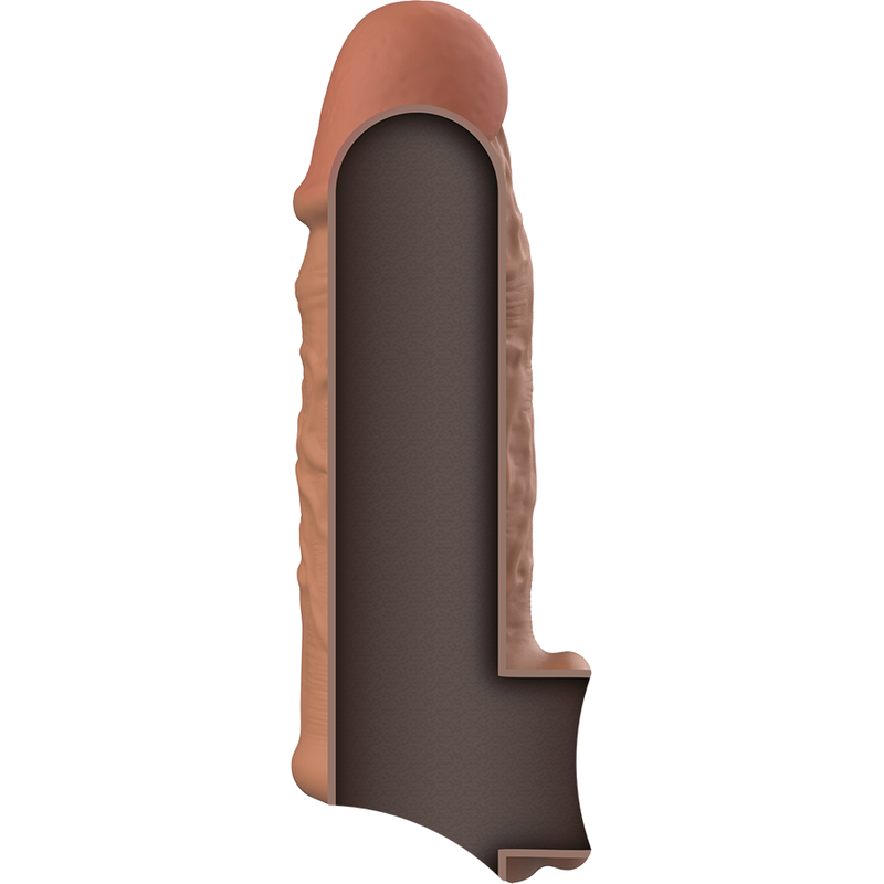VIRILXL - LIQUID SILICONE PENE EXTENSION V7 BROWN