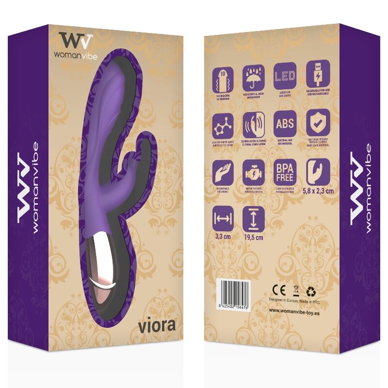 WOMANVIBE - VIORA RECHARGEABLE SILICONE VIBRADOR