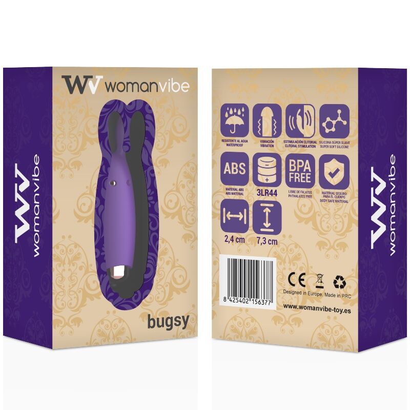 WOMANVIBE - BUGSY ESTIMULATOR RABBIT SILICONA