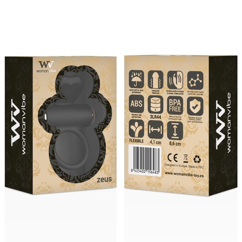 WOMANVIBE - ZEUS ANILLO VIBRADOR SILICONE