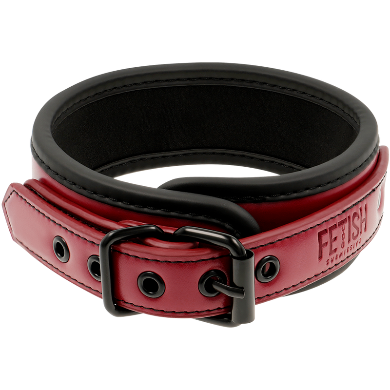 FETISH SUBMISSIVE DARK ROOM - COLLAR WITH CADENA WITH FORRO DE NEOPRENO