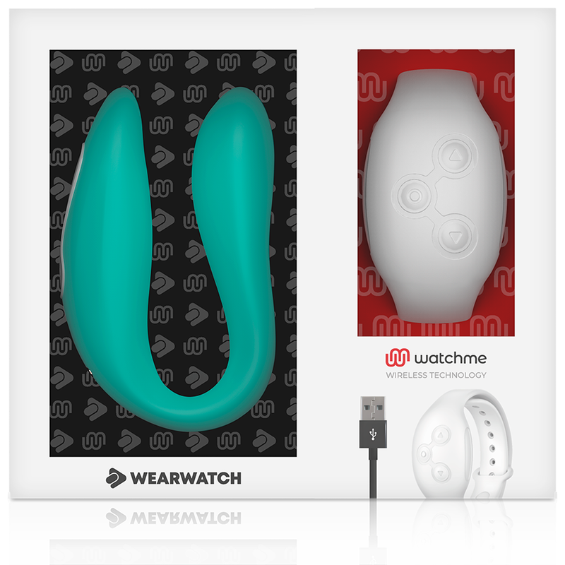WEARWATCH - VIBRADOR DUBBELE TECHNOLOGIE WATCHME AGUA MARINA / NÍVEO