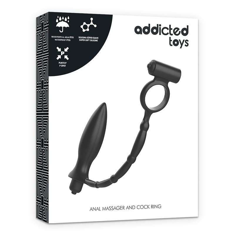 ADDICTED TOYS - ANAALPLUG MET ANILLO VIBRADOR