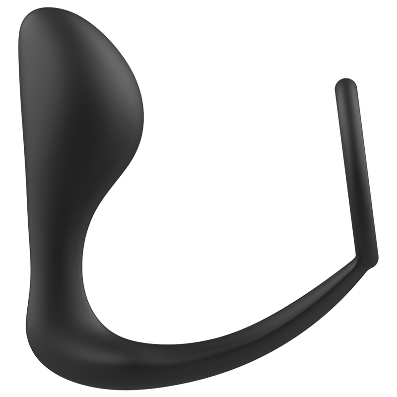ADDICTED TOYS - ANAL PLUG WITH ANILLO SILICONE NEGRO