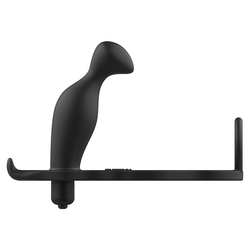 Addicted Toys – Plug anal avec anneau en silicone noir 12 cm
