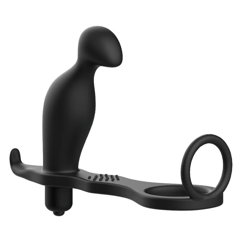 ADDICTED TOYS - ANAL PLUG WITH ANILLO SILICONE BLACK 12 CM