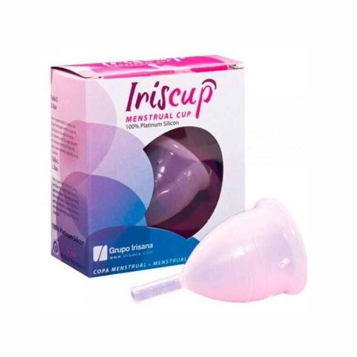 IrisCup – Coupe menstruelle taille S, rose, avec sac stérilisateur offert