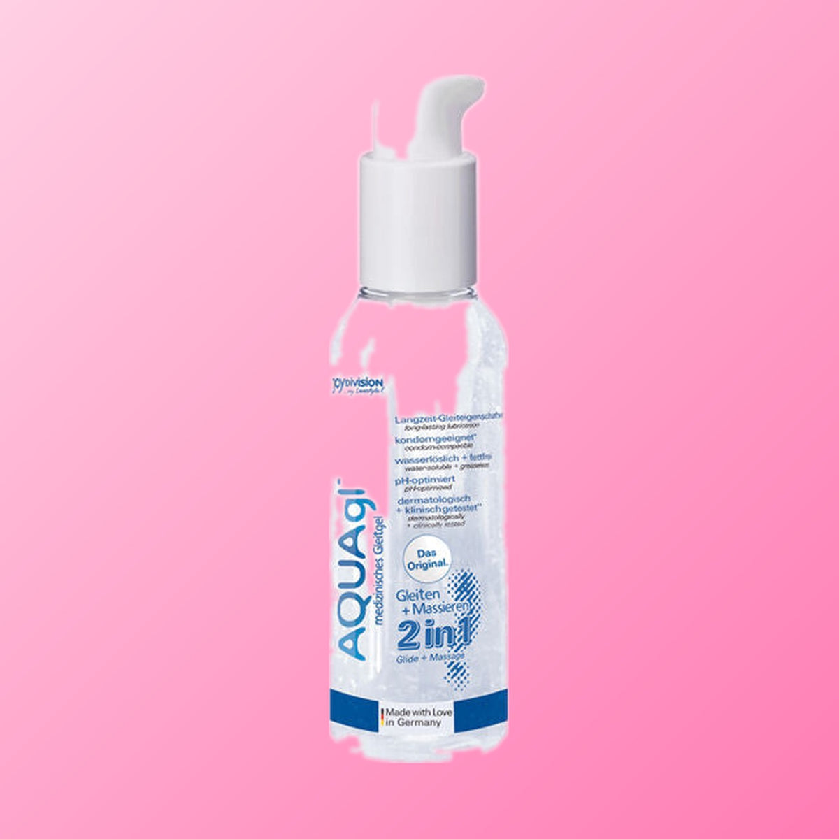 JoyDivision Aquaglide – Lubrifiant et gel de massage 2 en 1, sans odeur (125 ml)