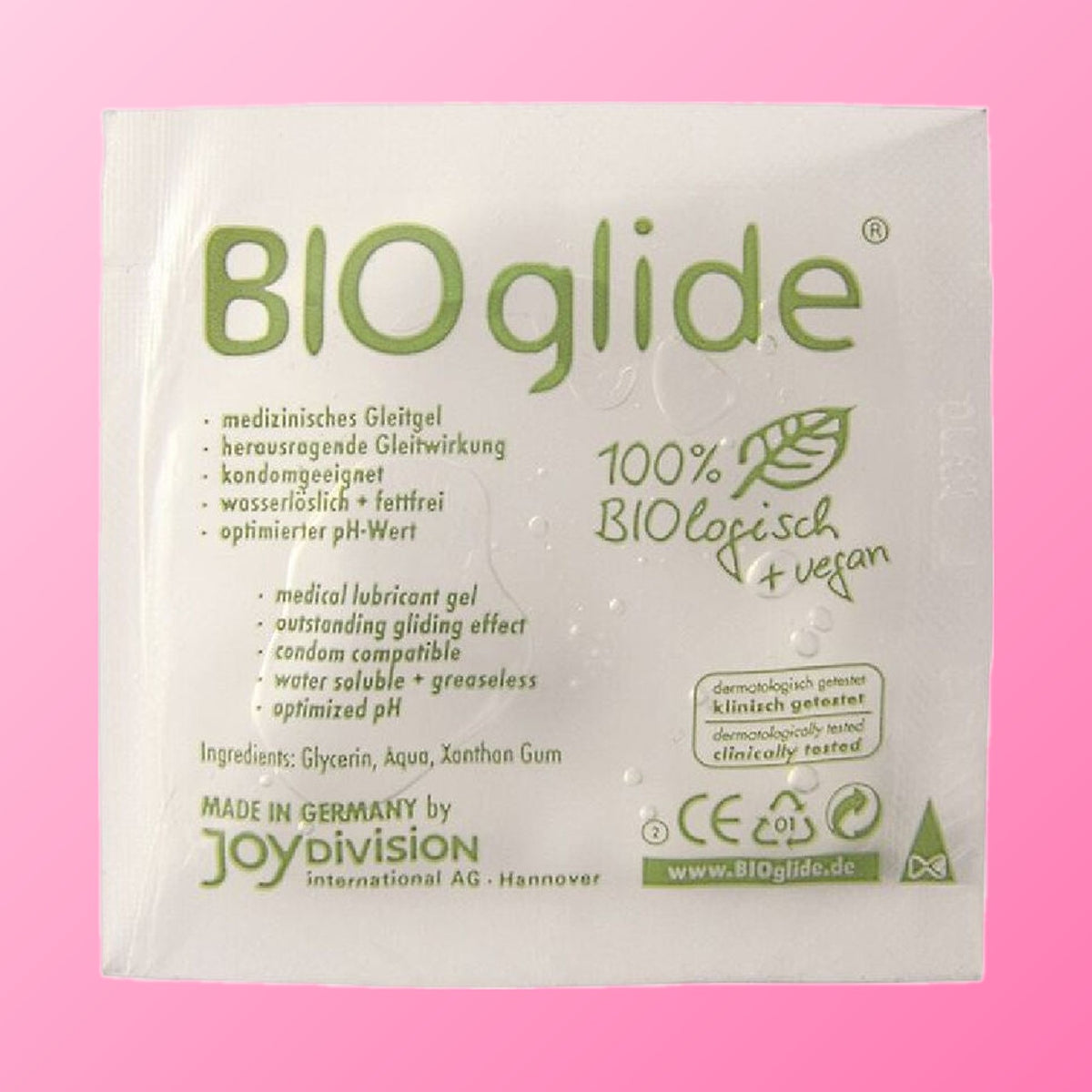 JoyDivision BIOglide – lubrifiant liquide 100 % naturel (monodose 3 ml)