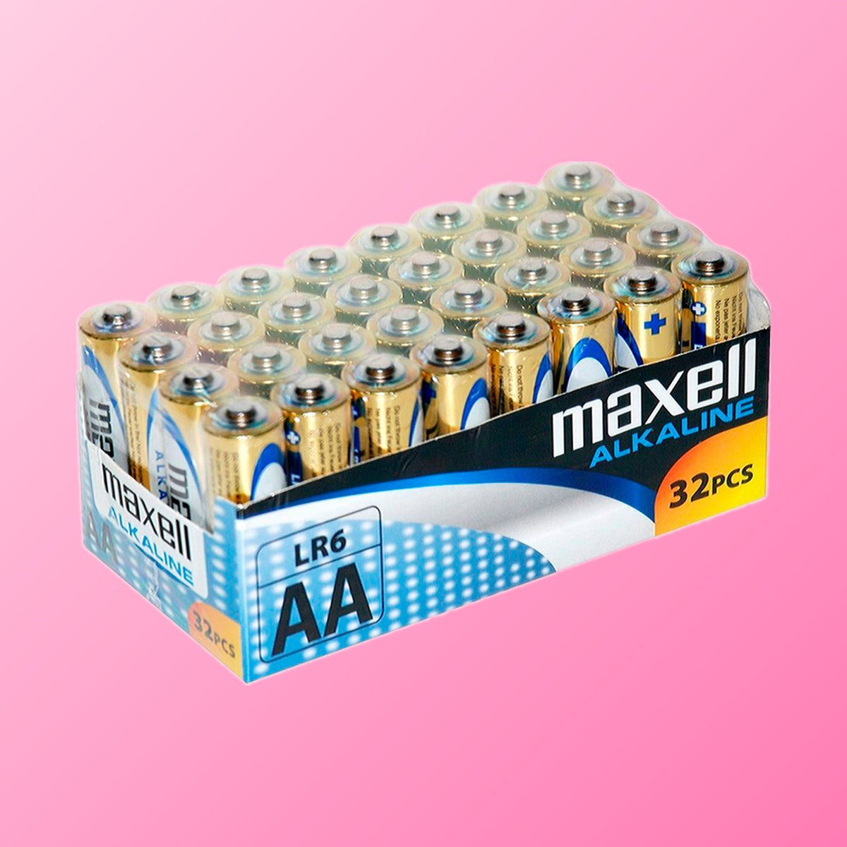 MAXELL - BATTERY ALCALINA AA LR6 PACK*32 BATTERIES