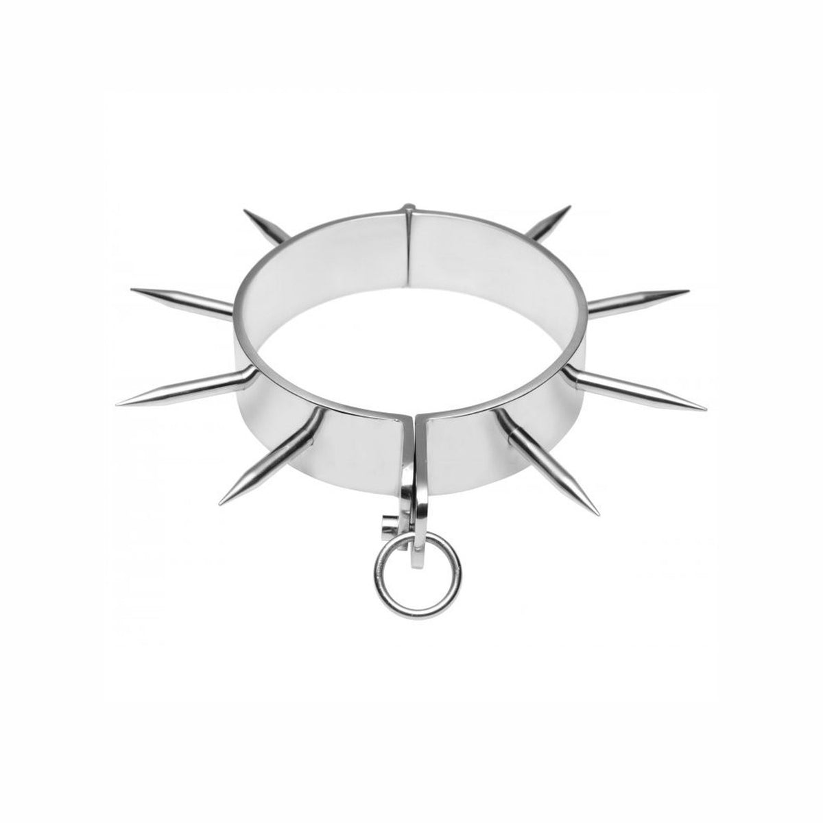 Metal Hard – Collier d'esclave BDSM à pointes, diamètre 13,5 cm
