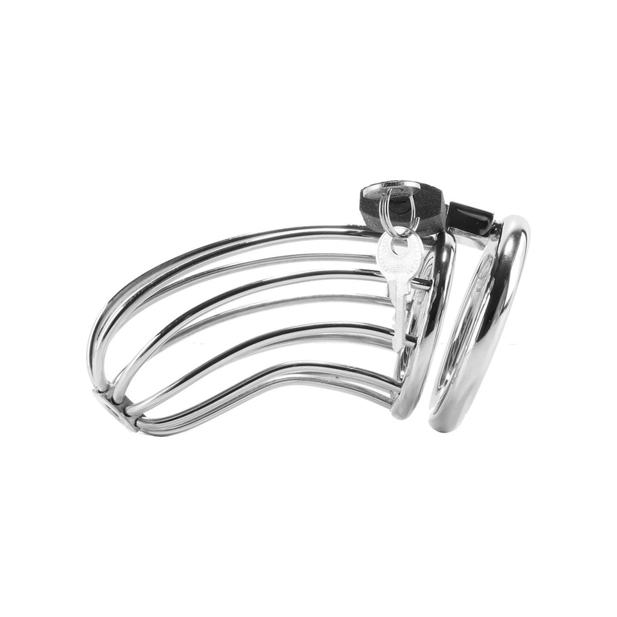 Metal Hard – Cage de chasteté à anneau, acier inoxydable