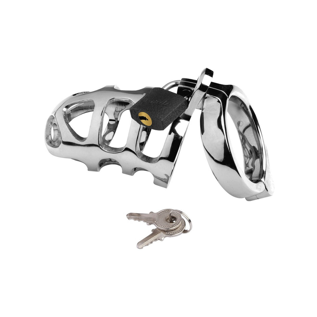 Metal Hard – Cage de chasteté à anneaux interchangeables, métal