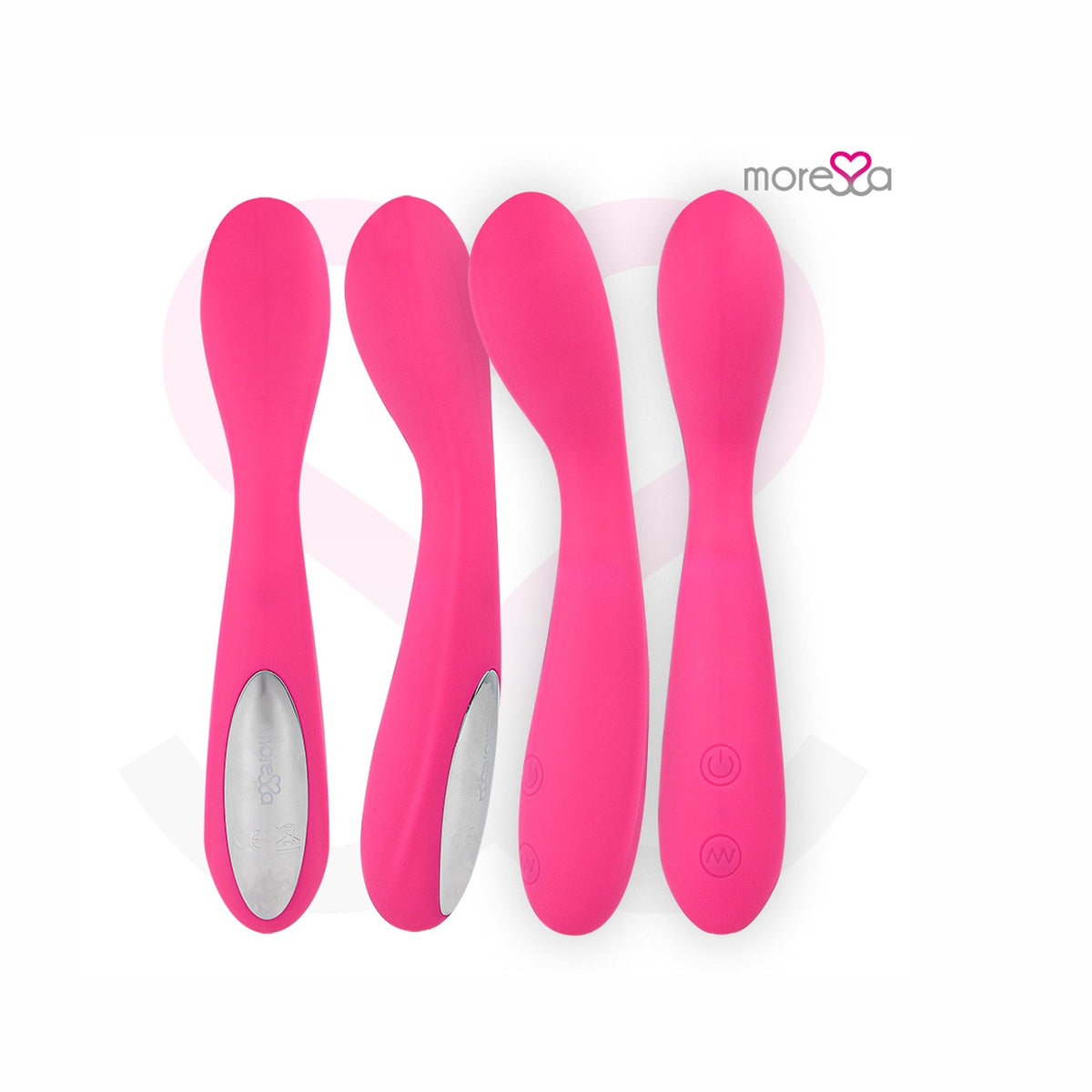 MORESSA - DRUSO MASAJEADOR DUO PUNTO GY SUERO PELVICO PREMIUM SILICONEN OPLAADBAAR