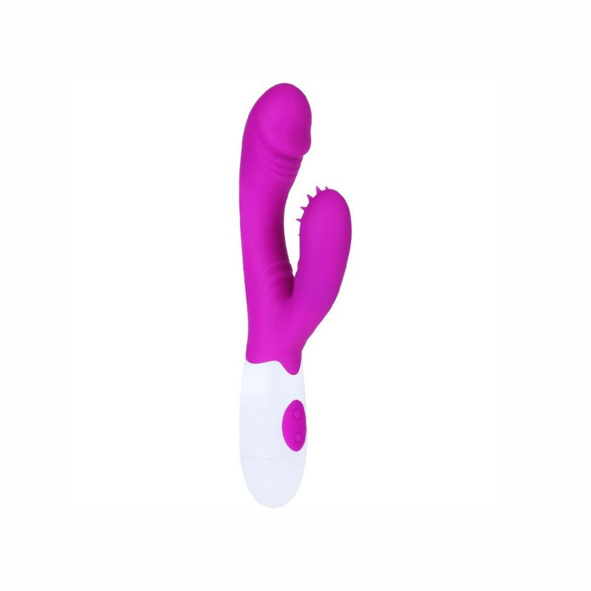 Pretty Love – Vibromasseur rabbit lilas et blanc, stimulateur clitoridien