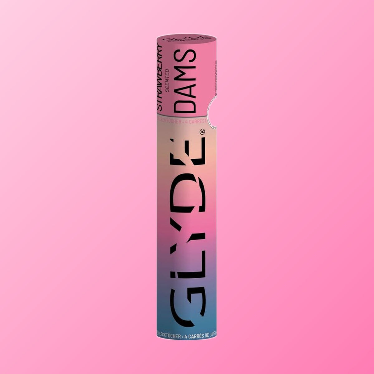 Sheer Glyde – Digues dentaires latex saveur fraise, 4 unités