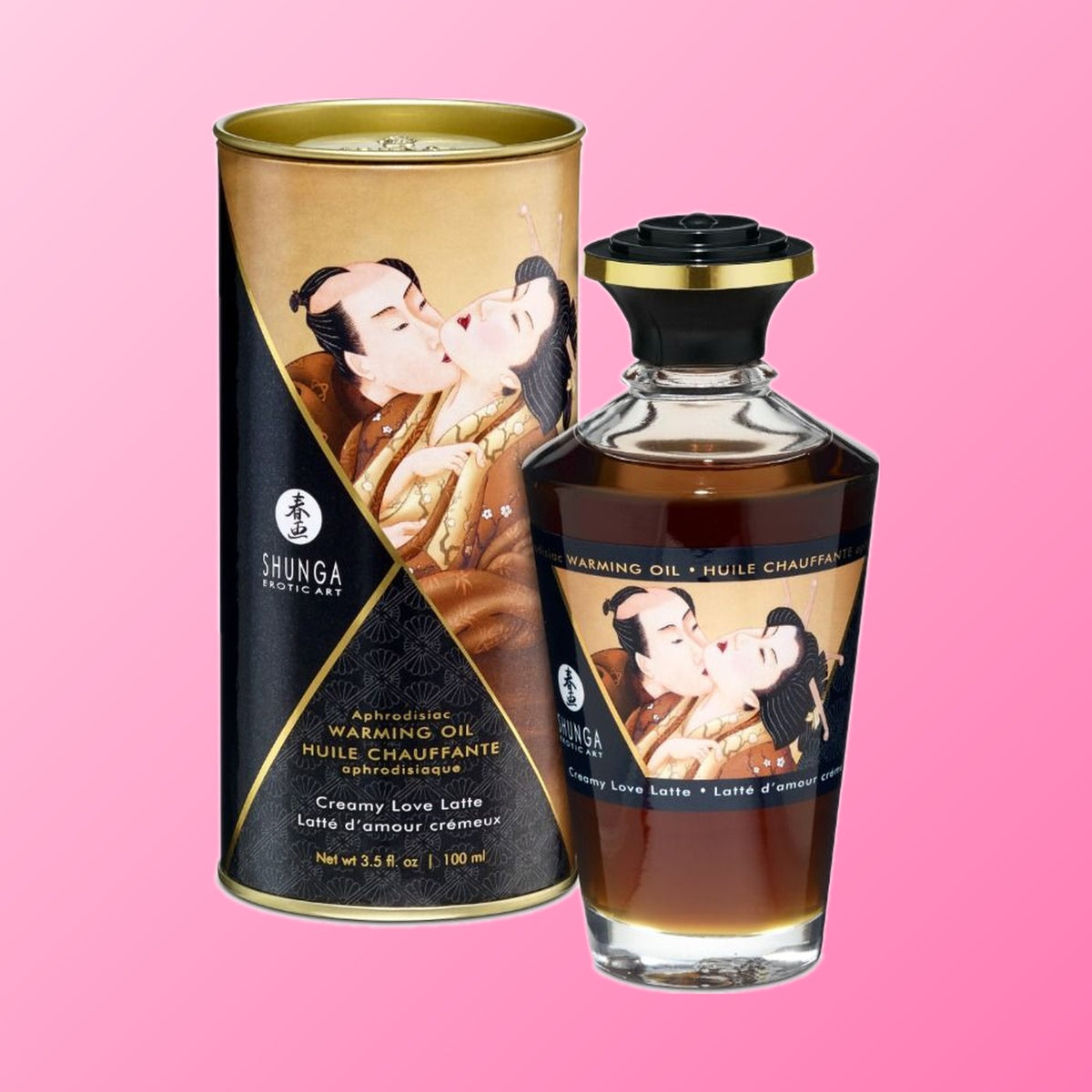SHUNGA - HUILE DE MASSAGE À EFFET CHALEUR SAVEUR CREAMY LOVE LATTE 100 ML