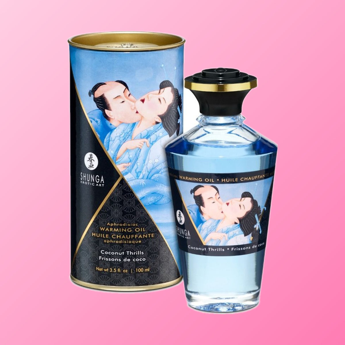SHUNGA - HUILE DE MASSAGE EFFET CHALEUR SAVEUR COCO 100 ML